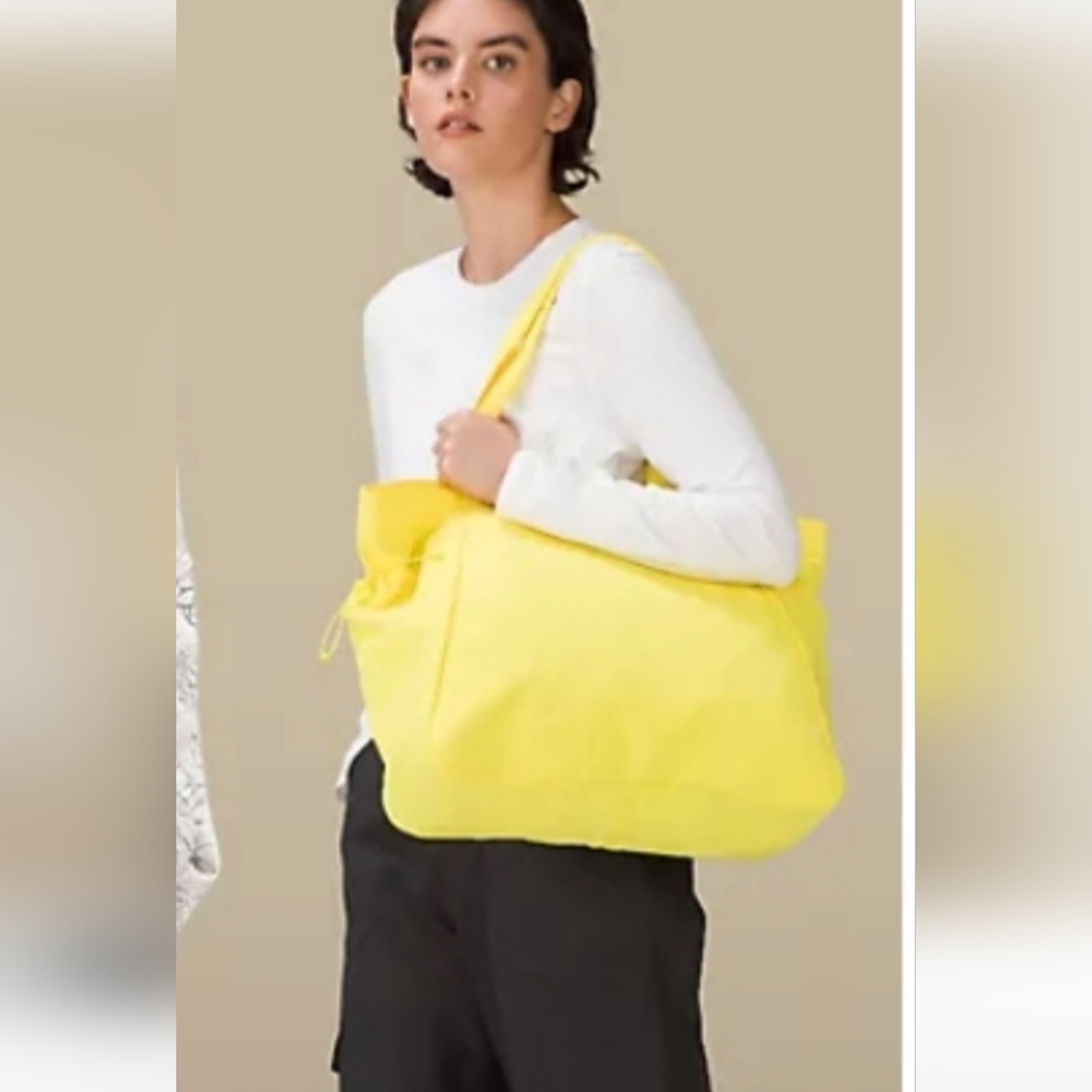 NWT LULULEMON YELLOW Side-Cinch Shopper Bag 18L